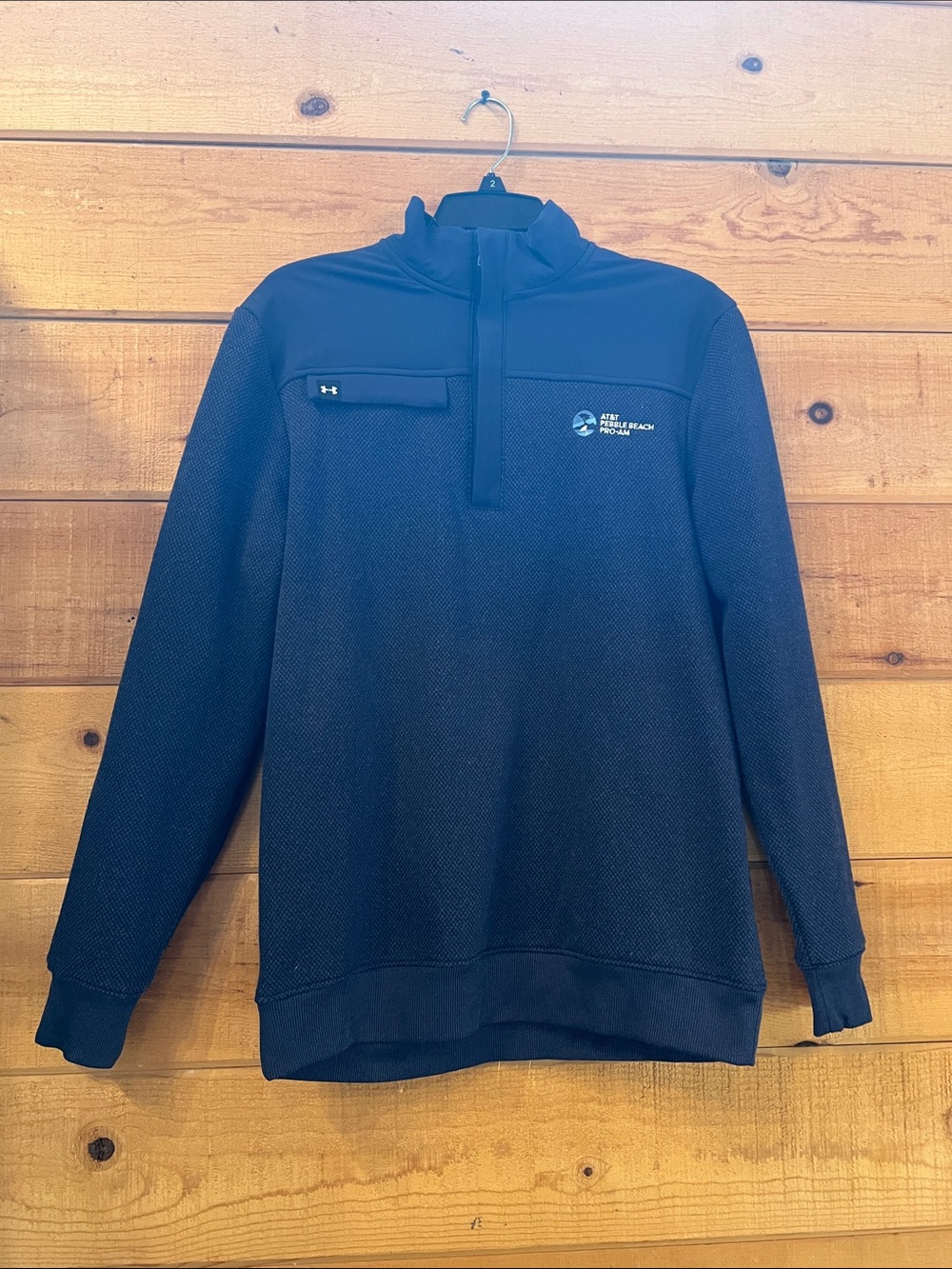 Under Armour Pebble Beach Pro-Am quarter-zip pullover sweater navy blue